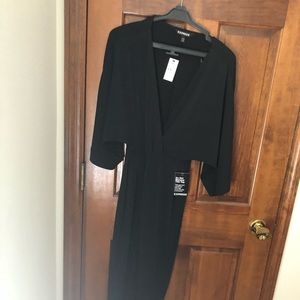 black kimono dress